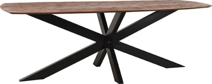 LABEL51 | Eetkamertafel Zane Bruin Mangohout 190cm | Eetkamertafels | Eettafel