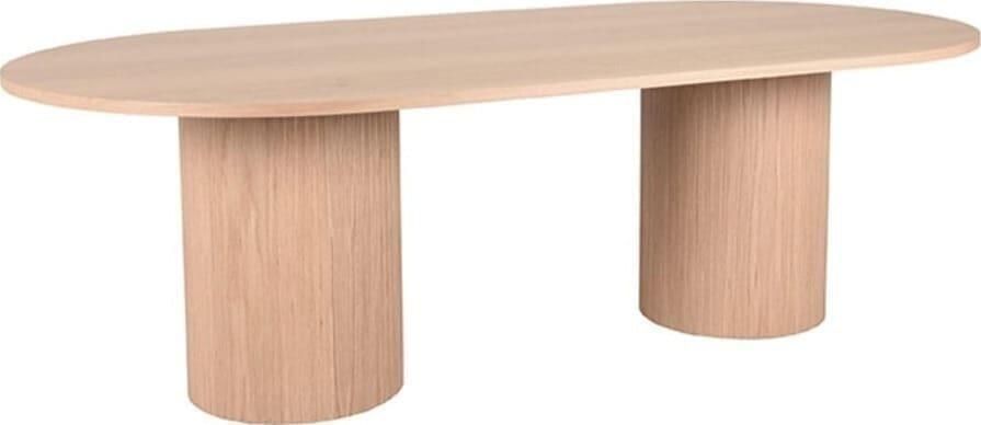 LABEL51 | Eettafel Oliva 240x120x75 cm Naturel Eiken | Eetkamertafels | Eettafel