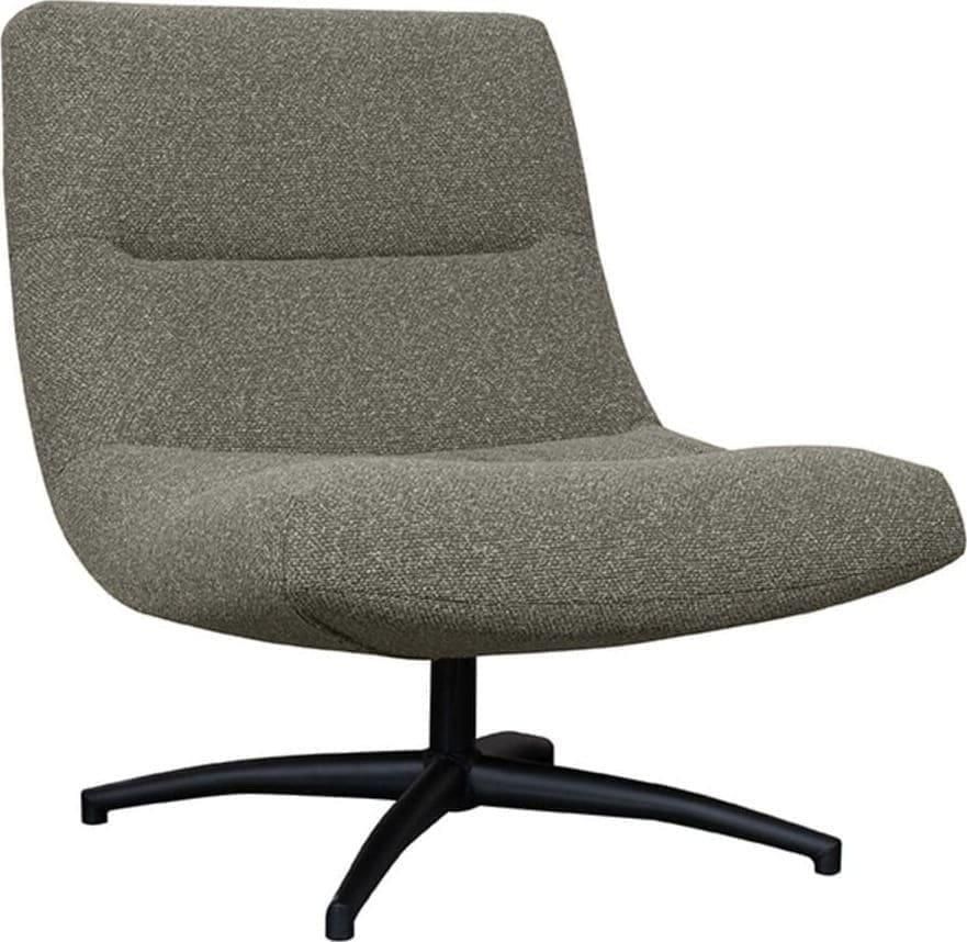 LABEL51 | Fauteuil Calix Truffel grijs Boucle | Zitmeubels woonkamer | Draaifauteuil