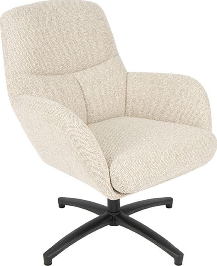 LABEL51 | Fauteuil Chill Zone Naturel Boucle | Zitmeubels woonkamer | Draaifauteuil
