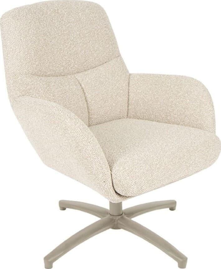 LABEL51 | Fauteuil Chill Zone Naturel Boucle | Zitmeubels woonkamer | Draaifauteuil