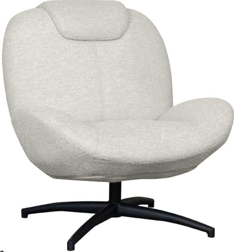LABEL51 | Fauteuil Clayton Naturel Stof | Zitmeubels woonkamer | Draaifauteuil