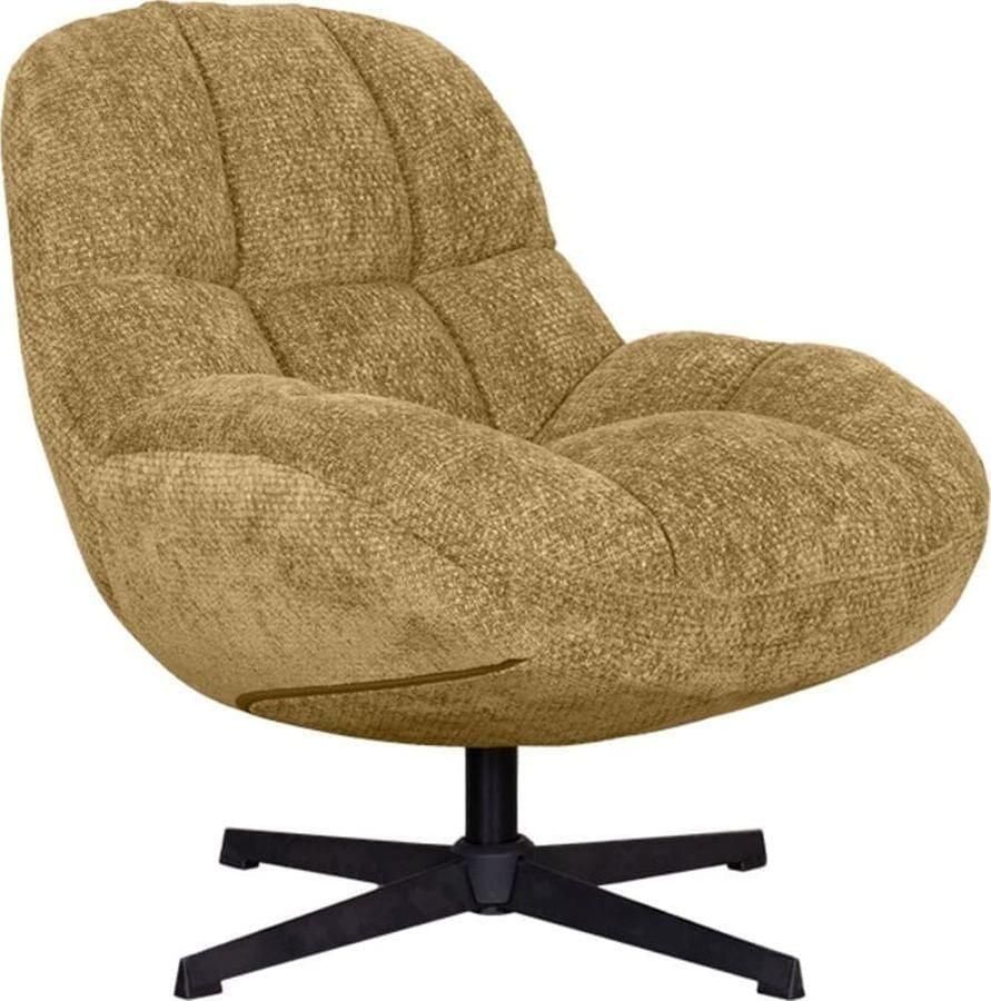 LABEL51 | Fauteuil Huxley Brass Elite | Zitmeubels woonkamer | Draaifauteuil