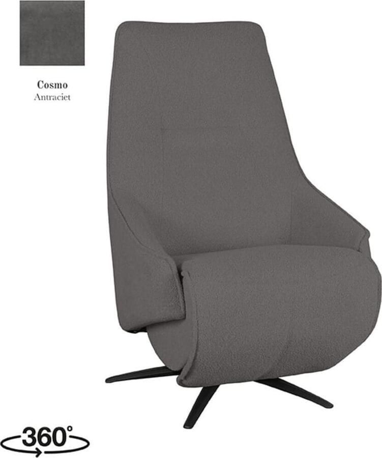 LABEL51 | Fauteuil Odense Antraciet Cosmo Elektrische | Zitmeubels woonkamer | Relaxfauteuil