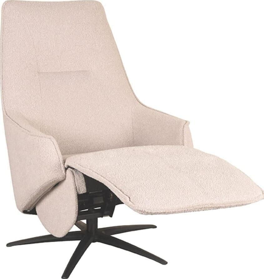 LABEL51 | Fauteuil Odense Naturel Boucle Elektrische | Zitmeubels woonkamer | Relaxfauteuil