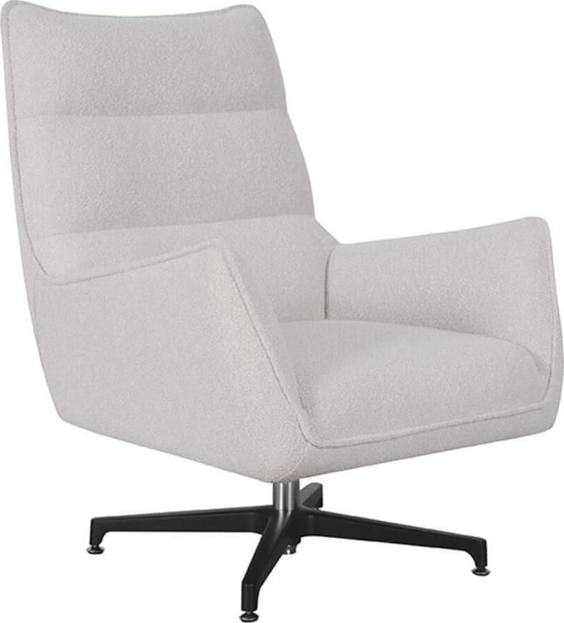 LABEL51 | Fauteuil Rodia 80x90x102 cm Naturel Boucle | Zitmeubels woonkamer | Draaifauteuil