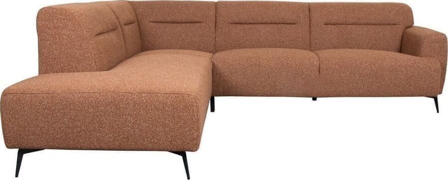 LABEL51 | Hoekbank Bolzano Coral Boucle Links | Zitmeubels woonkamer | Hoekbank