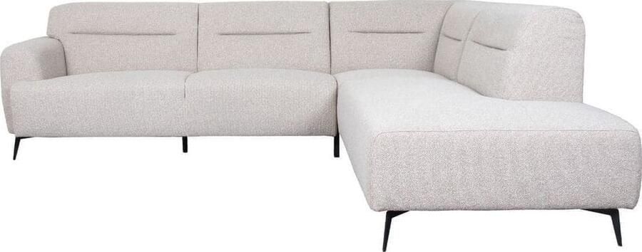 LABEL51 | Hoekbank Bolzano Naturel Boucle Rechts | Zitmeubels woonkamer | Hoekbank