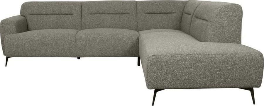 LABEL51 | Hoekbank Bolzano Truffel grijs Boucle Rechts | Zitmeubels woonkamer | Hoekbank