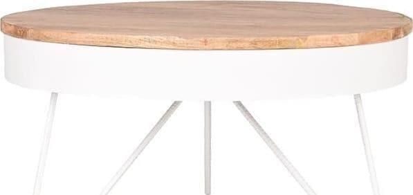 LABEL51 | Salontafel Saran Zwart Metaal Rond 80 cm | Woonkamertafels | Salontafel - Foto 8