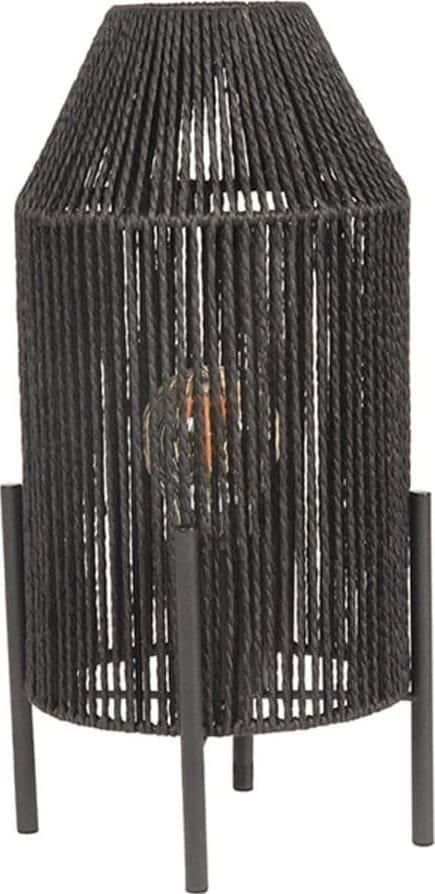 LABEL51 | Tafellamp Ibiza Zwart Jute | Woonaccessoires | Tafellamp