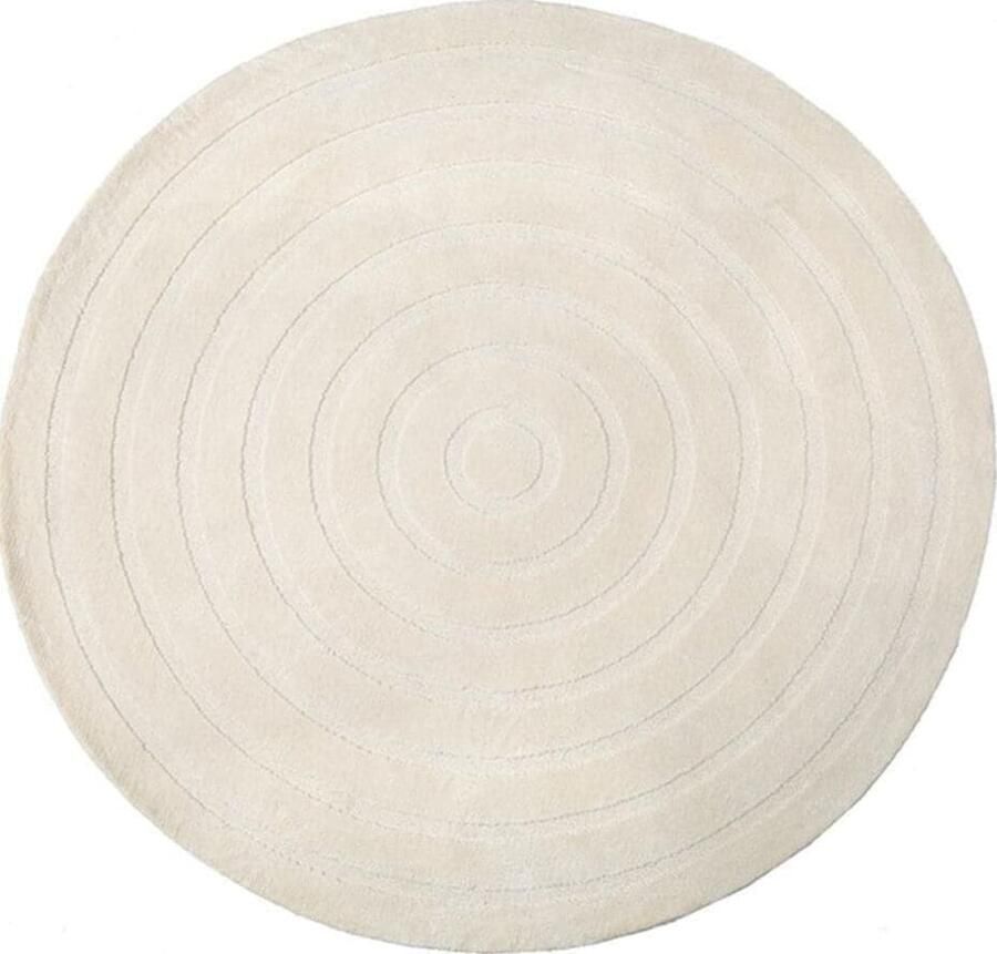 LABEL51 | Vloerkleed Agra Ivory Synthetisch 200x200 cm | Woonaccessoires | Vloerkleed