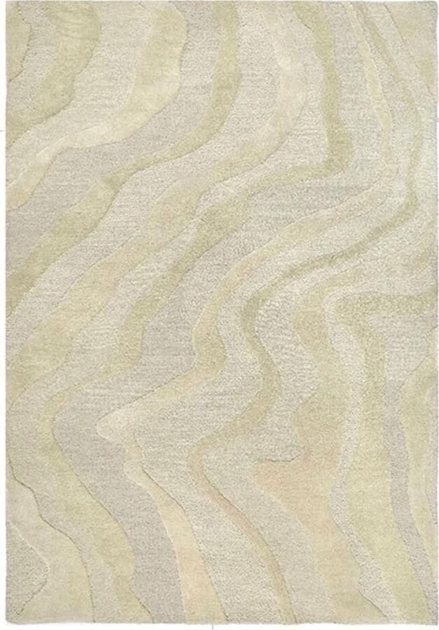LABEL51 | Vloerkleed Mosa Zand Wol 160x230 cm | Woonaccessoires | Vloerkleed