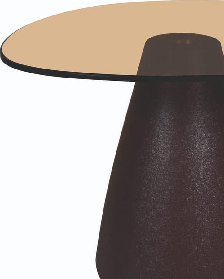 Livingfurn | Bijzettafel Brix Mylon Brown 50cm | Woonkamertafels | Bijzettafel