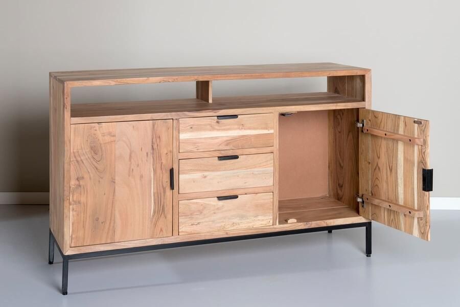 Livingfurn | Dressoir Oslo Acacia 140 cm | Woonkamer meubels | Dressoir
