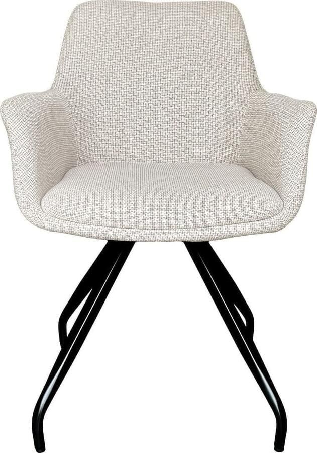 Livingfurn | Eetkamerstoel Duke Beige | Zitmeubels eetkamer | Armstoel