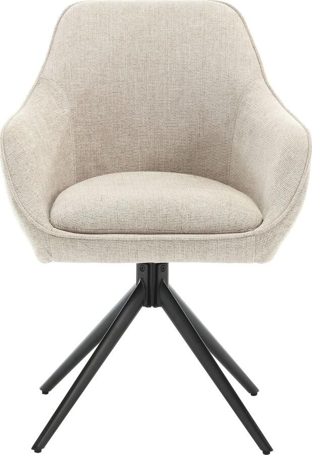 Livingfurn | Eetkamerstoel Thomas Toffee | Zitmeubels eetkamer | Armstoel