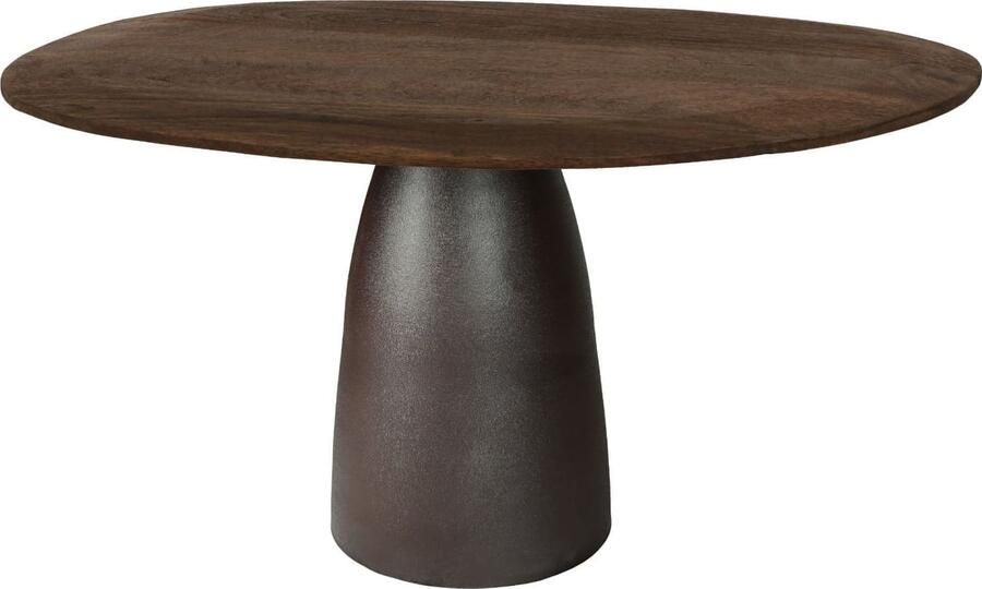 Livingfurn | Eettafel Brix Marron Espresso 140cm | Eettafels | Eettafel