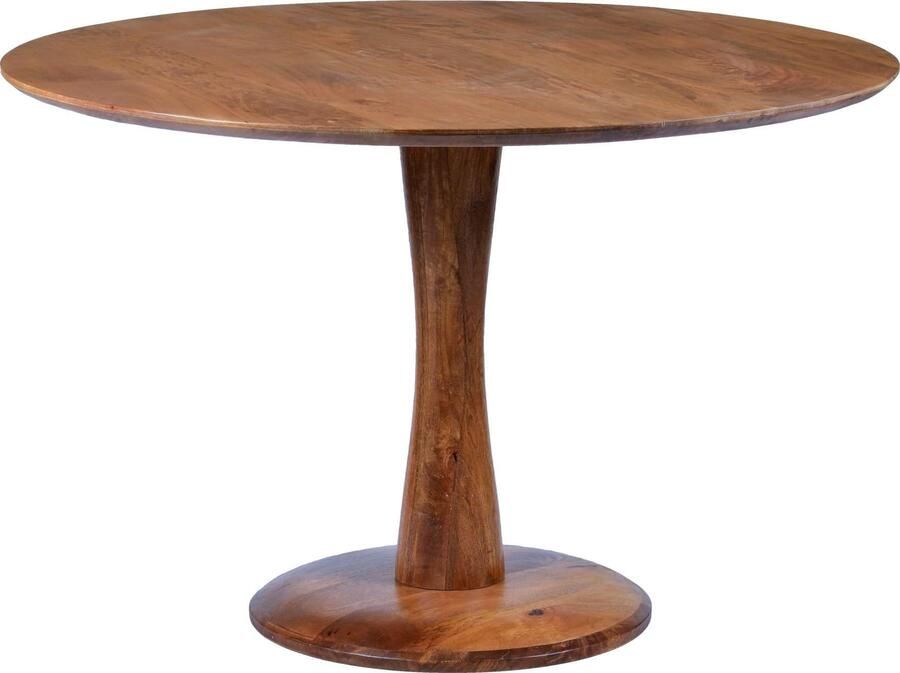 Brix Bruine Eetkamertafel Vivian 120cm Moderne Eettafel van Mangohout - Foto 3