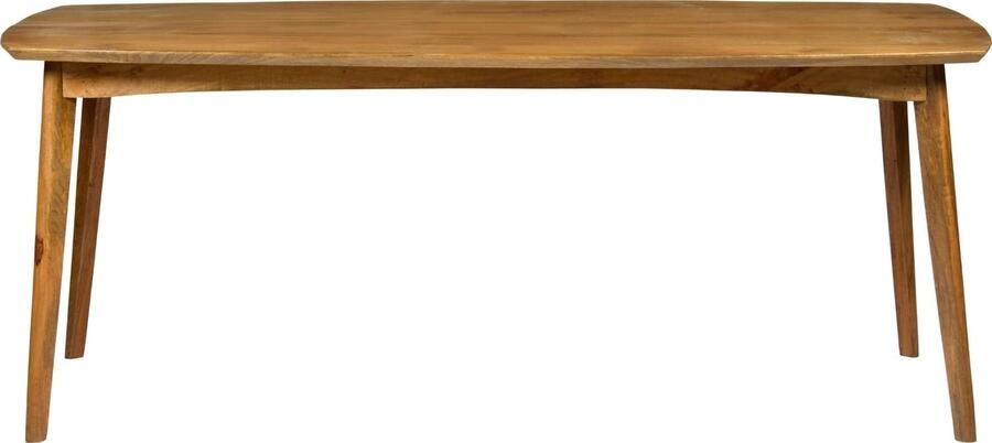 Livingfurn Eetkamertafel Elias 180cm Klassieke eettafel Mangohout Bruin