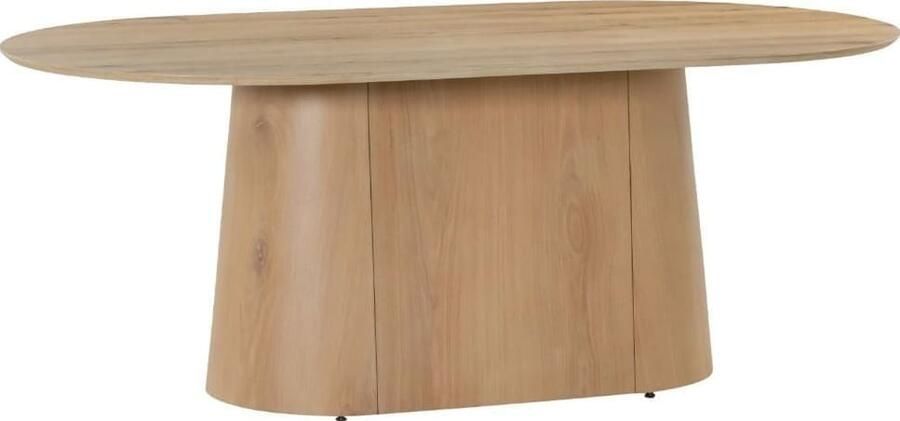 Livingfurn Ovale Eettafel Novero Eiken 200 x 110cm Naturel Ovaal