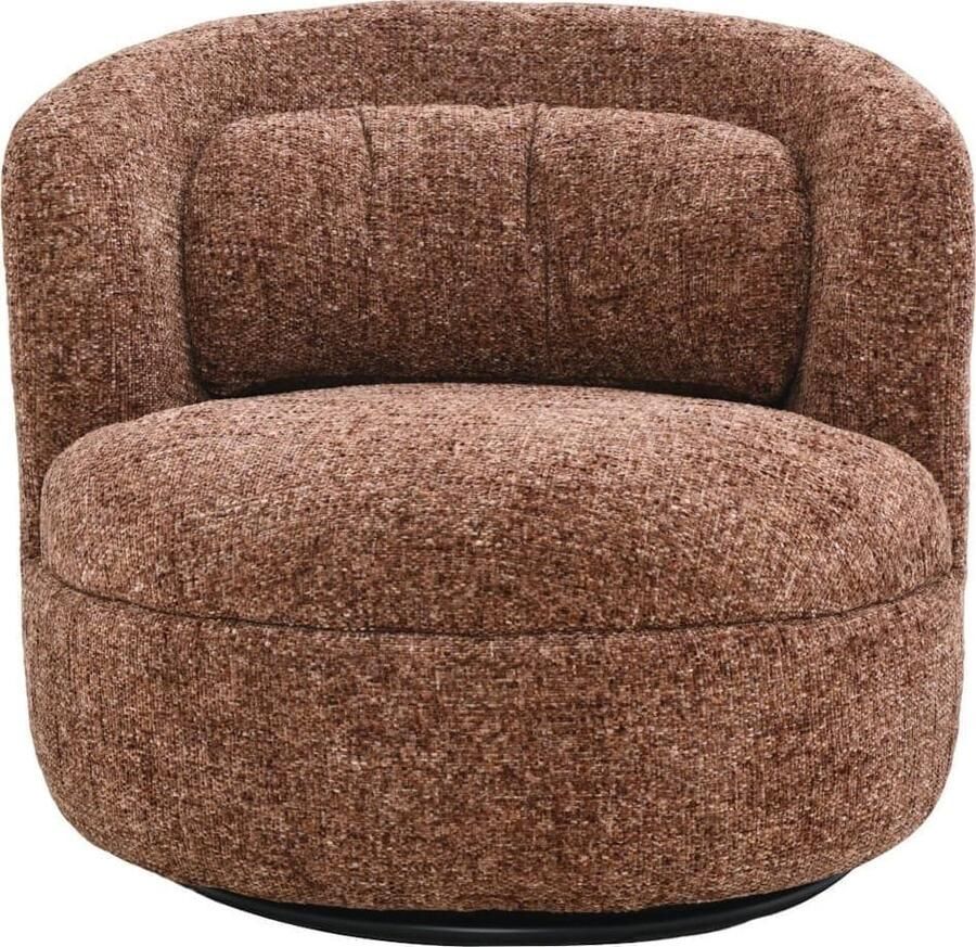 Livingfurn | Fauteuil Britt Bordeaux | Zitmeubels woonkamer | Draaifauteuil