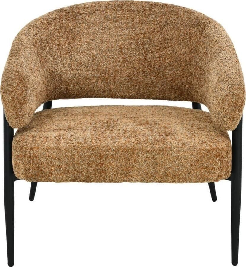 Livingfurn | Fauteuil Dilan Venga Cognac | Zitmeubels woonkamer | Fauteuil