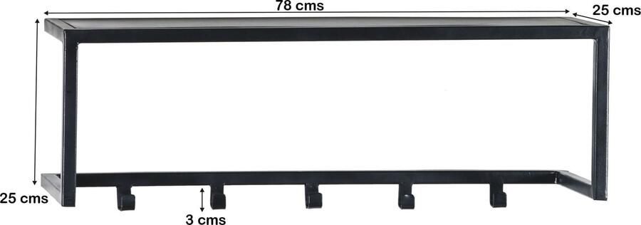 Giga Meubel Tuinstoel Zwart Hout Kunststof 58x58x82cm Tuinstoel Castro Zwart SenS-Line - Foto 2