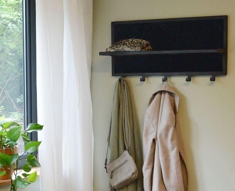 Livingfurn | Kapstok Brix Caro Black | Woonaccessoires | Kapstok