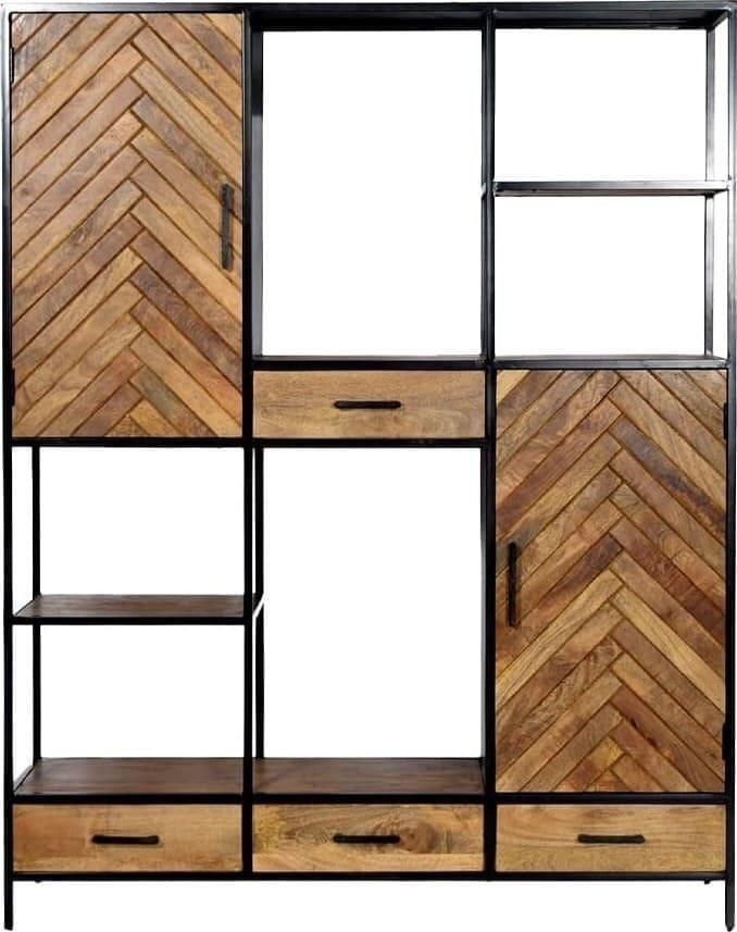 Livingfurn | Kast Brooklyn naturel 160cm | Woonkamer meubels | BergkastKast