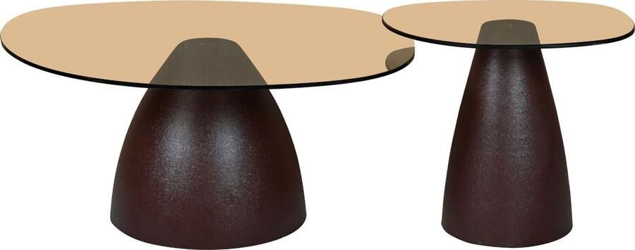 Livingfurn | Salontafel Brix Mylon Brown 86cm | Woonkamertafels | Salontafel