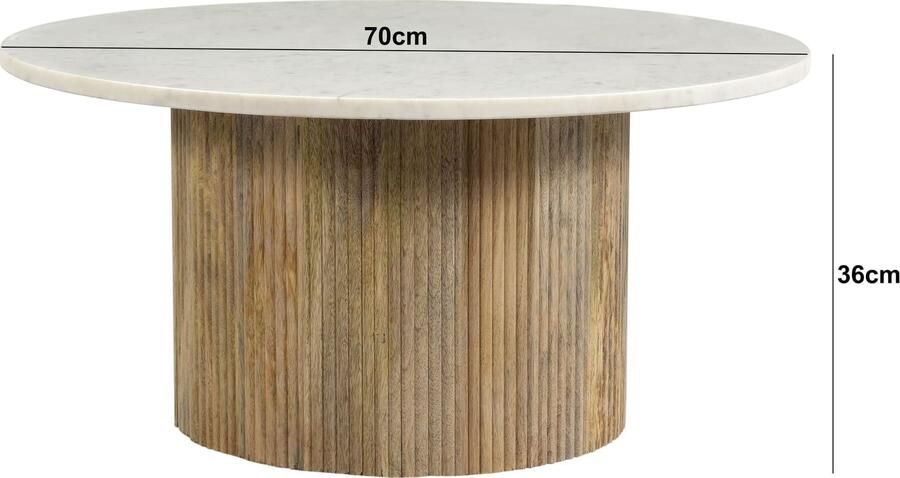 Livingfurn | Salontafel Brix Nova White | Woonkamertafels | Salontafel