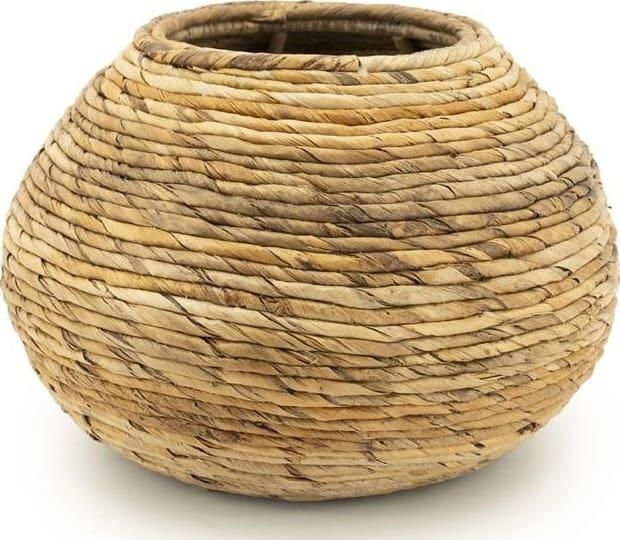 By-Boo Plantenpot Benti Abaca 35cm hoog Natuurlijk