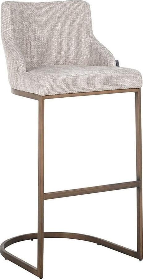 Richmond Interiors | Barstoel Bolton Natural Renagade brass | Zitmeubels eetkamer | Barstoel