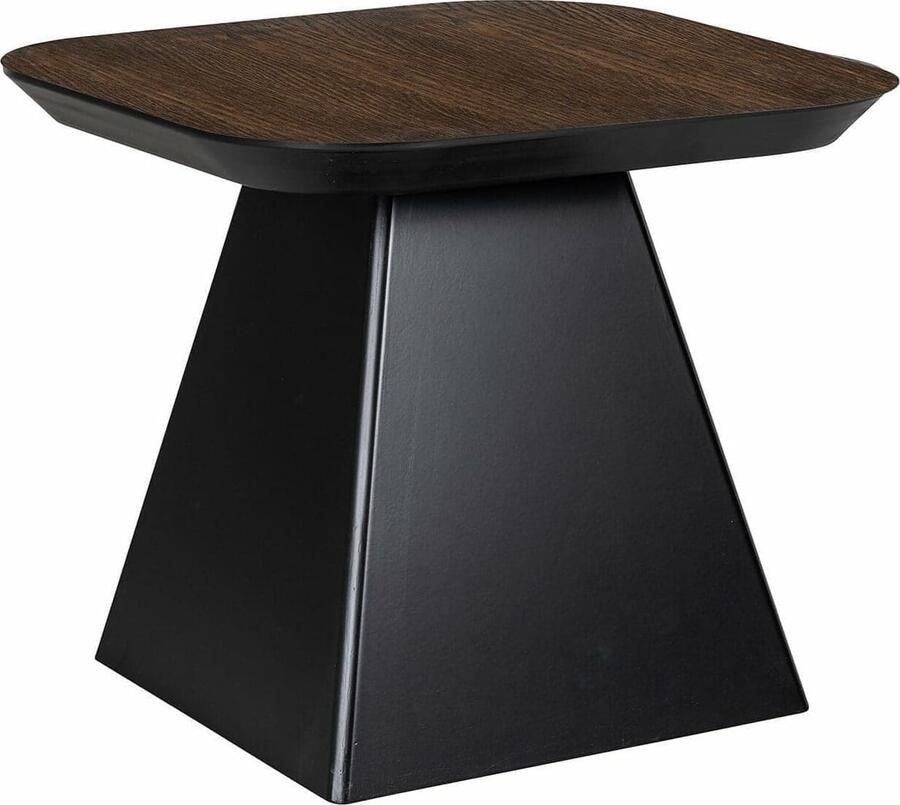 Richmond Interiors Richmond Bijzettafel Bonvoy Eiken 50 x 50cm Bruin Vierkant