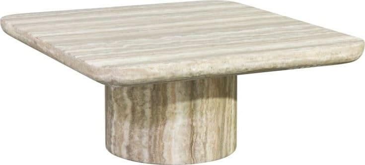 Richmond Interiors | Bijzettafel Denizly grey faux travertine | Woonkamertafels | Bijzettafel