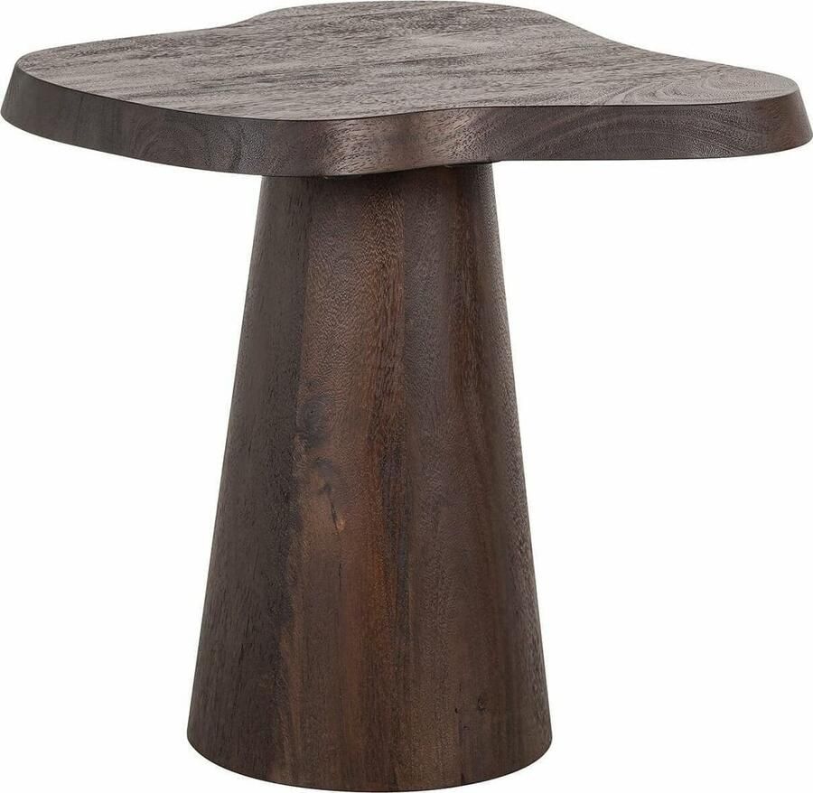 Richmond Interiors Richmond Organische Bijzettafel Odile Mangohout 50cm Donkerbruin