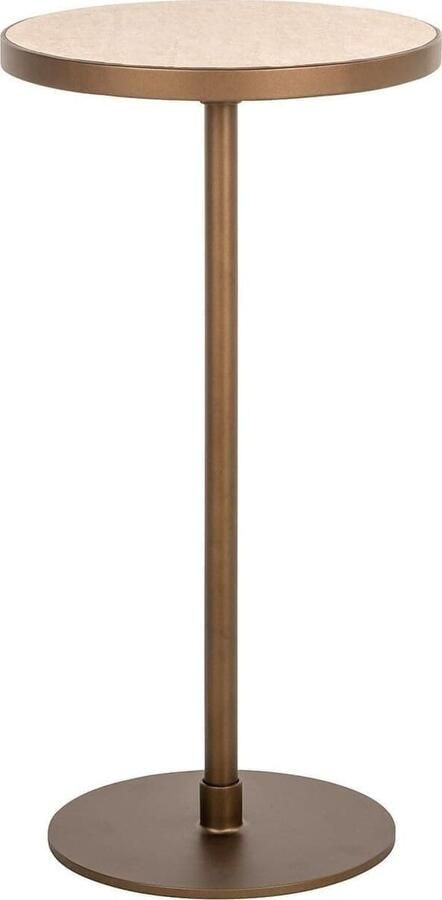 Richmond Interiors Richmond Ronde Bijzettafel Selly Porselein 35cm Beige