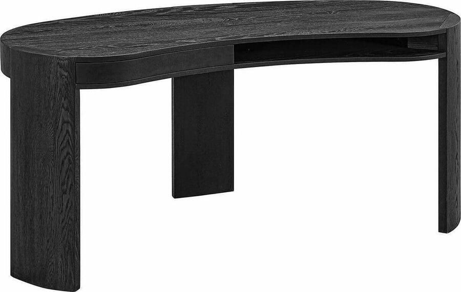 Richmond Interiors Richmond Organisch Bureau Navarino Eiken 165 x 65cm Zwart