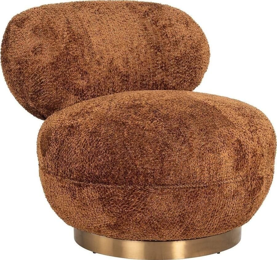 Richmond Interiors | Draaifauteuil Jace Lovely cinnamon | Zitmeubels woonkamer | Draaifauteuil