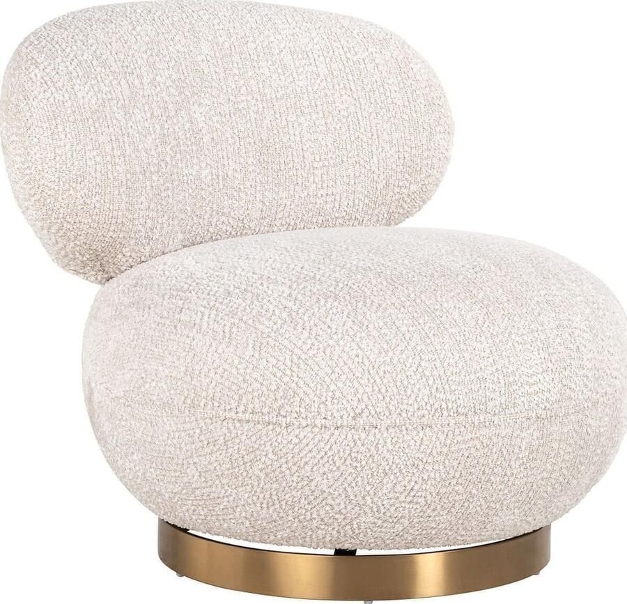 Richmond Interiors | Draaifauteuil Jace lovely cream | Zitmeubels woonkamer | Draaifauteuil