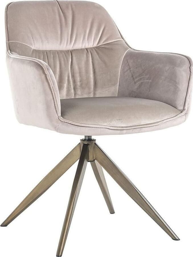 Richmond Interiors | Draaistoel Aline khaki velvet | Zitmeubels eetkamer | Armstoel