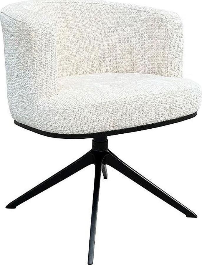 Richmond Interiors | Draaistoel Cheyenne beige chenille | Eetkamerstoelen | Eetkamerstoel