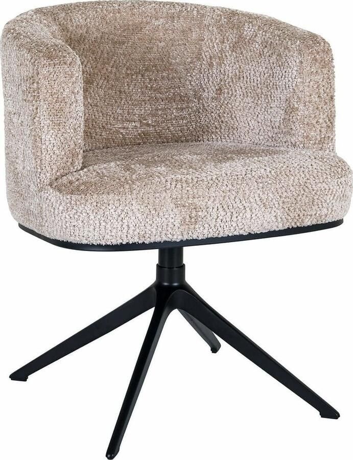 Richmond Interiors | Draaistoel Cheyenne lovely beige | Zitmeubels eetkamer | Eetkamerstoel