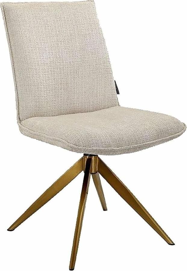 Richmond Interiors | Draaistoel Dakota beige chenille | Eetkamerstoelen | Eetkamerstoel