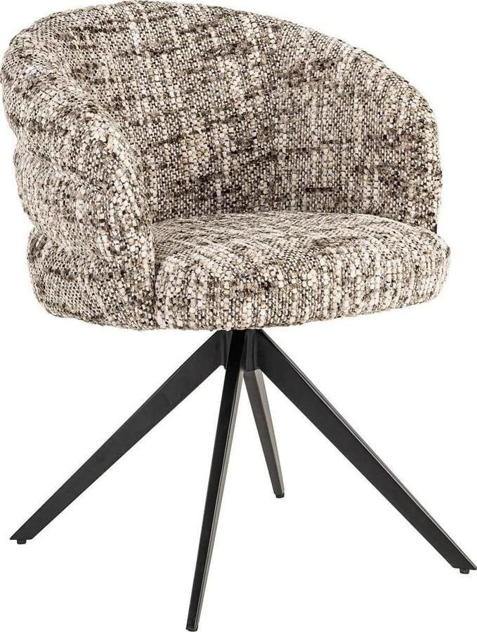 Richmond Interiors | Draaistoel Serenity brown omara | Eetkamerstoelen | Eetkamerstoel