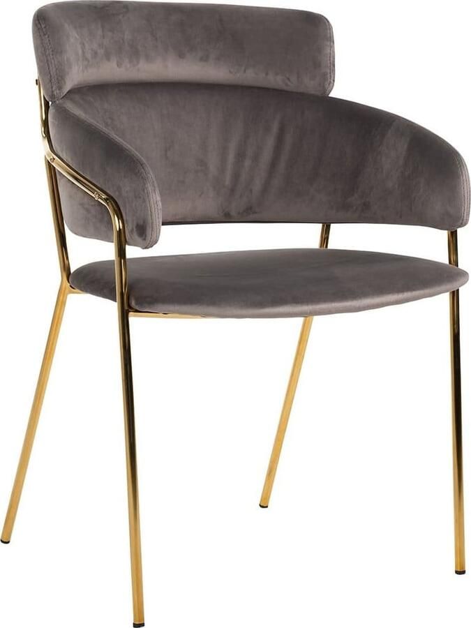 Richmond Interiors | Eetkamerstoel Angelica stone velvet fire retardant | Zitmeubels eetkamer | Eetkamerstoel