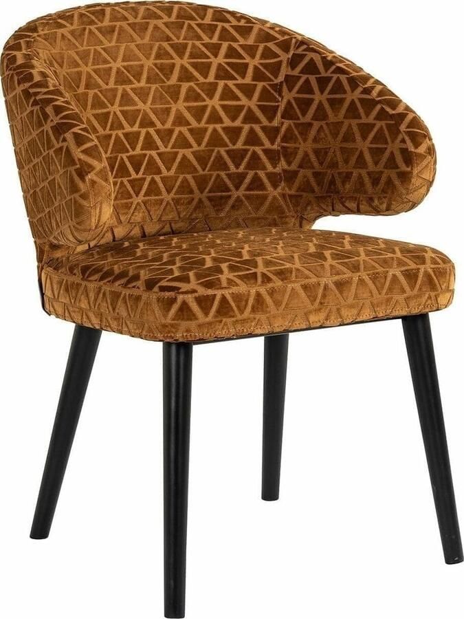 Richmond Interiors | Eetkamerstoel Indigo gold triangle | Eetkamerstoelen | Eetkamerstoel