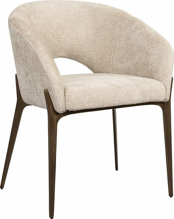 Richmond Interiors | Eetkamerstoel Kenzi cream unicorn | Eetkamerstoelen | Eetkamerstoel