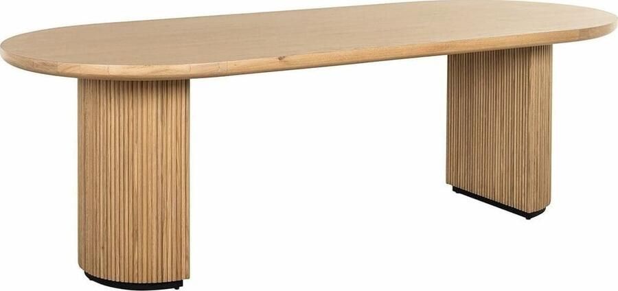 Richmond Interiors Richmond Ovale Eettafel Belfort Eikenhout 240 x 100cm Bruin